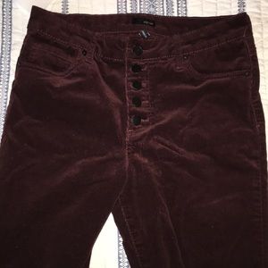 Burgundy corduroy  jeans